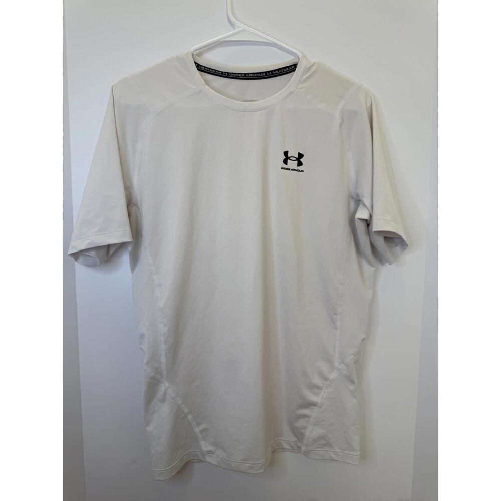 Under Armour Men’s Heat Gear Armour Compression T-Shirt Sz. XL White